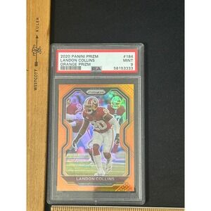 2020 Panini Prizm Landon Collins Orange Prizm PSA 9 Mint